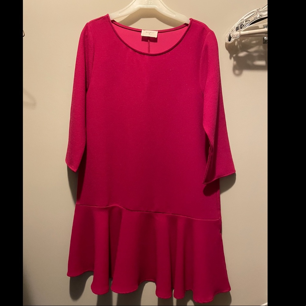 Fuscia Drop Waist Nordstrom Dress